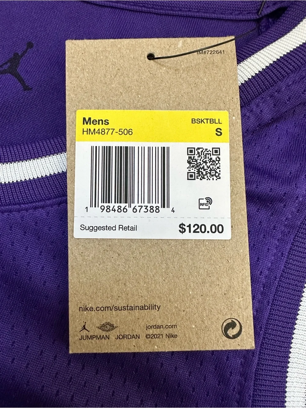 Nike Jordan Luka Dončić Lakers #77 Statement Edition Jersey NWT Small